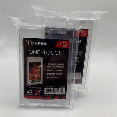 Ultra Pro One-Touch Thick Card 180pt Point Magnetic Card Holder - LOT of 2