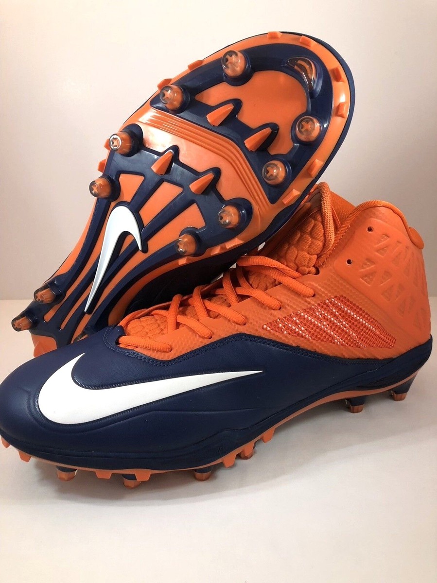 Nike Zoom Code Elite 3/4 Football Cleats~Mens 18~NEW~620499~Orange
