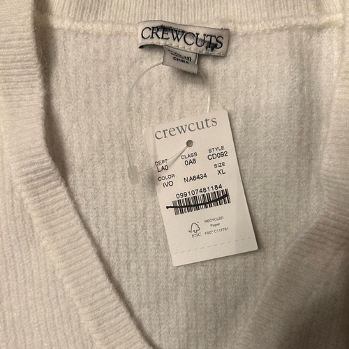 J. Crew Girls' Crewcuts Cardigan Sweater in Supersoft Yarn Size XL NWT - Picture 3 of 4