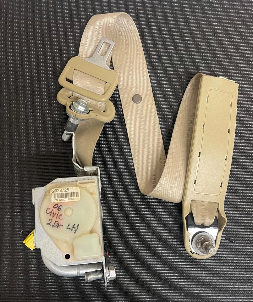 Cinturón de seguridad delantero izquierdo Honda Civic 2006 2007 2008 2009 2010 2011 2 puertas OEM Foto 4 de 4