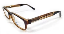 NEW MODERN OPTICAL HECTOR CRYSTAL BROWN EYEGLASSES FRAMES RX 51-18-140 MENS