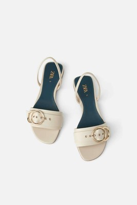 zara blue sandals