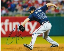 CORY GEARRIN  ATLANTA BRAVES    ACTION SIGNED 8x10