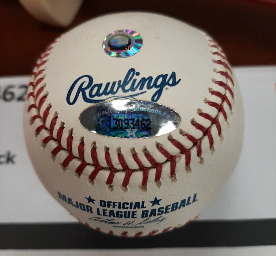 Hank Blalock Texas Rangers Autographed Baseball in Cube - Image 2 of 3