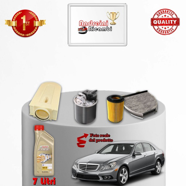 Wartungsset 4 Filter Und ÖL Mercedes Klasse E 300 CDI W212 150KW 204PS 2011-image