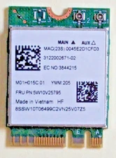 Realtek 8822CE 802.11ac WiFi 5 / Bluetooth M.2 Adapter / Lenovo FRU 5W10V25795