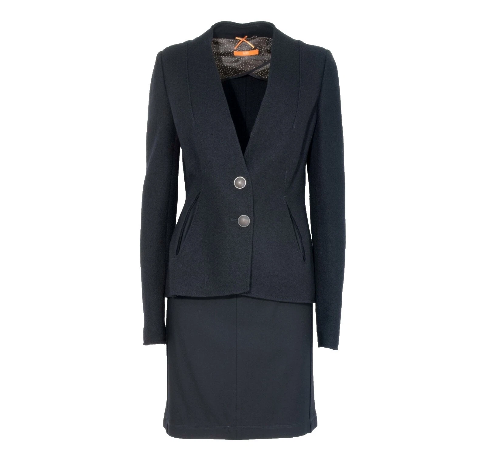 Trajes de Falda Negro 100% lana trajes & Suit Separates para Mujeres