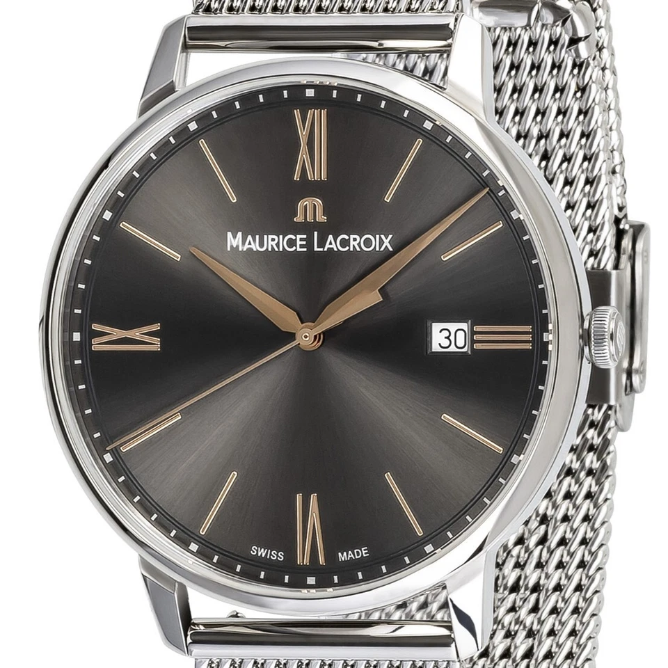 Maurice Lacroix Eliros Date EL1118-SS002-311-1 Herren Uhr Milanaiseband NEU OVP. - Bild 1 von 4