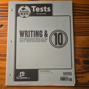 BJU Bob Jones English 3 Tests Answer Key 2nd Edition 