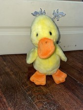 Ty 1998 Beanie Buddy Quackers The Yellow Duck 9"