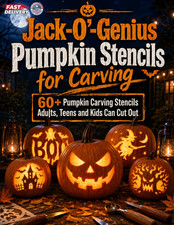 Jack-O'-Genius Pumpkin Stencils for Carving: 60 Pumpkin Carving Stencils Adults