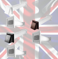 Louvre Wall Vent Kit VC-KR0153–Internal Grille+External Cover in Multiple Colour