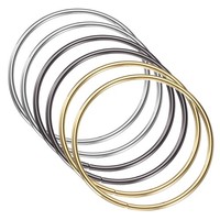 6 StüCk Metall-GeldböRsegriff, Runder Handtaschenring, Gold/Gunmetal/Silber