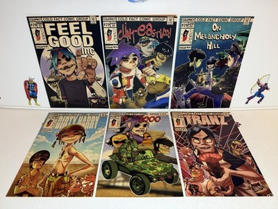 Gorillaz Comic Book Complete Set by ColdFact Issues (81, 86, 89, 93, 97, 102)