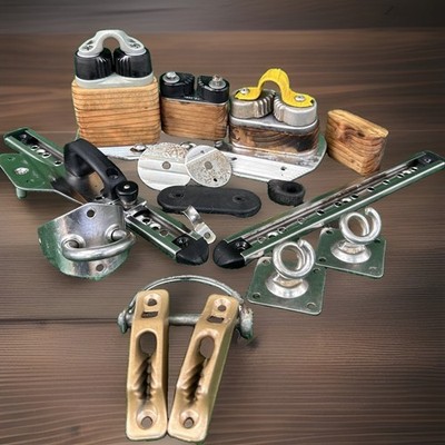 Ronstan SuperClamps Guide Rail Cleats Sailboat Hardware Lot w/ Fico Extras
