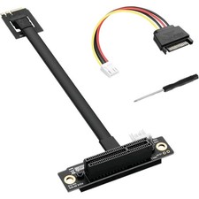 SinLoon M.2 NGFF Key A+E to PCIe X4 Extender Cable M.2 to PCI-E 4X RISER 20CM
