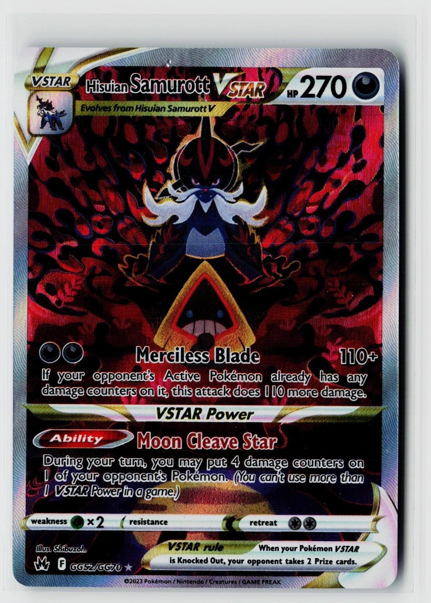 Pokemon Crown Zenith: Galarian Gallery #GG52/GG70 Hisuian Samurott