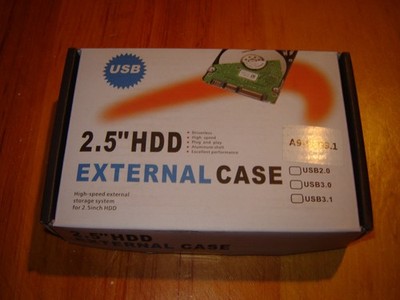 2.5'' HDD External Case - USB 3.1, Black