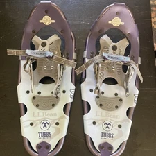 L.L. Bean Pathfinder Tubbs Size 21” Snowshoes Purple Lightly Used