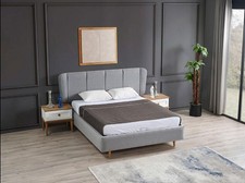 Schlafzimmer Set Luxus Komplettes Bett 2x Nachttisch Schlafzimmer Modern 3tlg