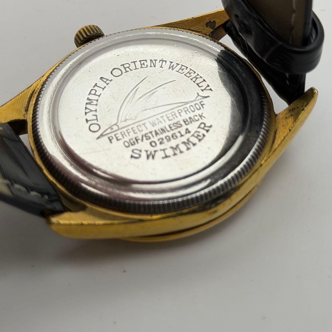 Orient Gold Weekly White Date Watch Overhauled Ru… - image 9