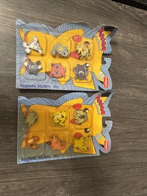 Nintendo Hasbro 2004 Pokemon Funskool Magnets set Sealed Pikachu Gengar