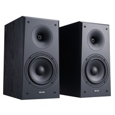 Passive Bookshelf Speakers Pair of Stereo Aud...