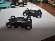 TYCO 440x2 WIDE PAN CHASSIS 2 WHITE WHEELS NEW OLD STOCK "  FREE SHIPPING  "