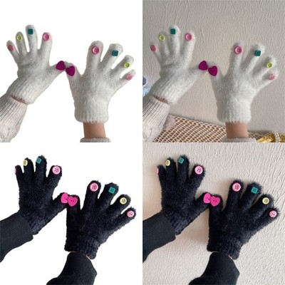 Furry Gloves Toddler Gloves Winter Warm Gloves Full Finger Warm Gloves