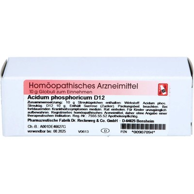 Acidum Phosphoricum d 12 Globuli 10g - 00907094