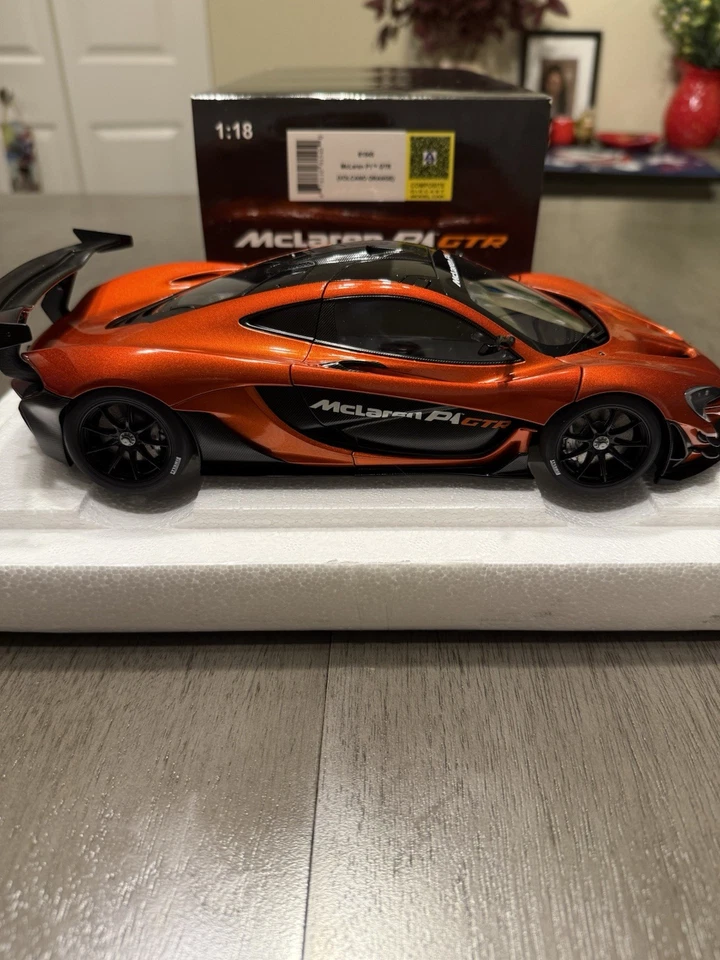 1/18 AUTOart Mclaren P1  GTR Volcano Orange W/box - Image 4 of 4