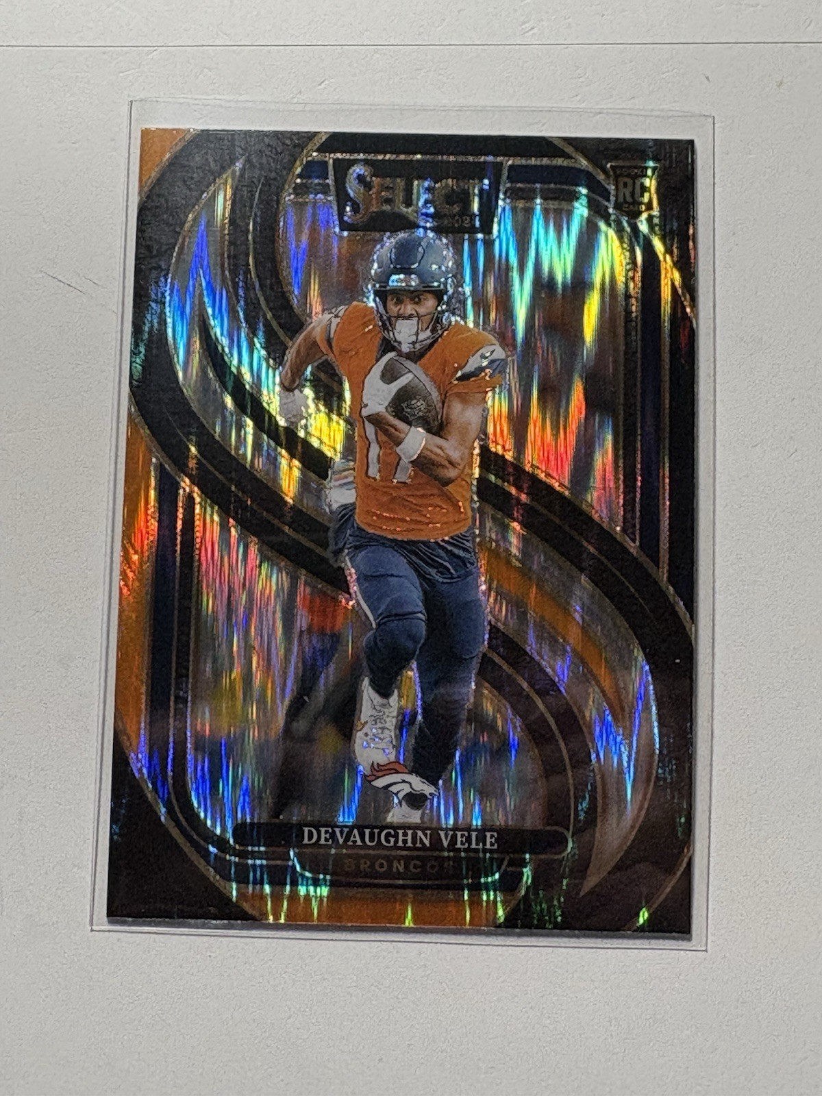Devaughn Vele Panini Select #150 Black & Orange Shock