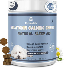 Melatonin for Dogs, Calming Chews for Dogs for Sleep Aid, Fireworks, Storms, Thu