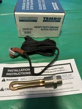 3500032 ZeroStart Cummins ISC, QSC, ISL Engine Block Heater 1000W 120V 3.9 5.9