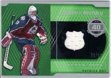 2023-24 SP Game Used A Piece of History 40 Wins Club Jersey Patrick Roy 60/99