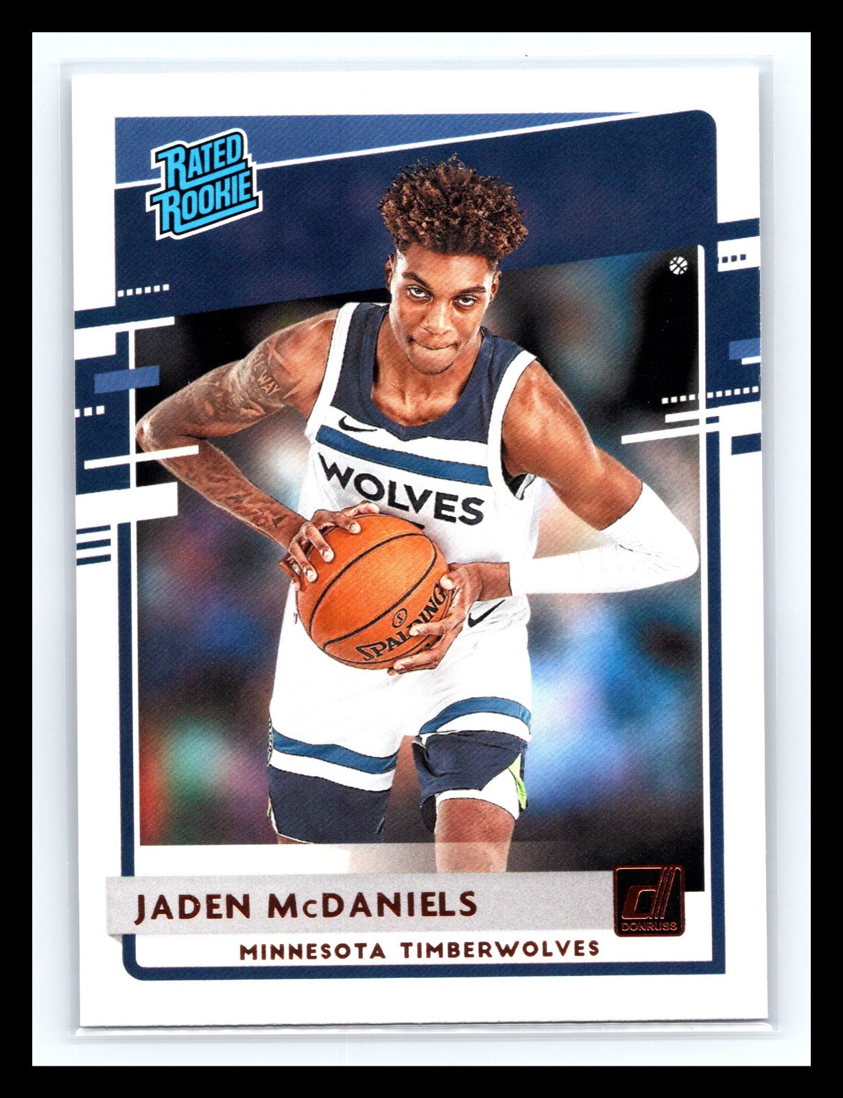 💥 2020-21 Panini Donruss - Rated Rookies Jaden McDaniels # 239 RC