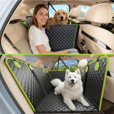 Hundedecke Auto Rückbank Hundeautositz  Anti-Kratz Look