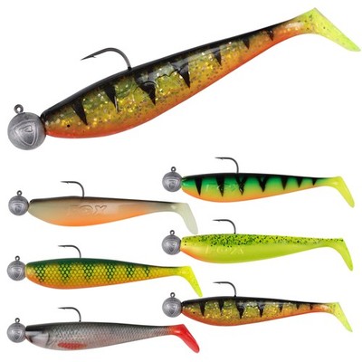 Fox Rage Loaded Zander Pro Shad | Alle Farben | 7,5 10 12cm montierte Gummifisch