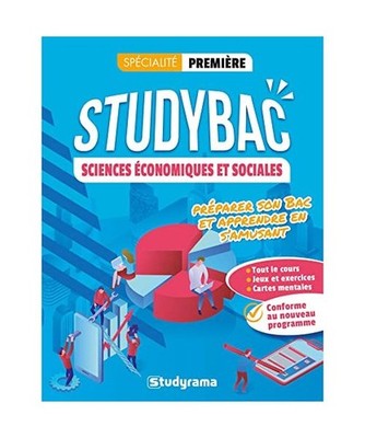 Studybac Sciences économiques et sociales   Spécialité Première: Préparer