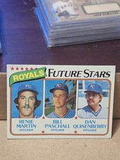 1980 DAN QUISENBERRY BILL PASCHAL RENIE MARTIN TOPPS ROOKIE CARD RC #667 ROYALS. rookie card picture