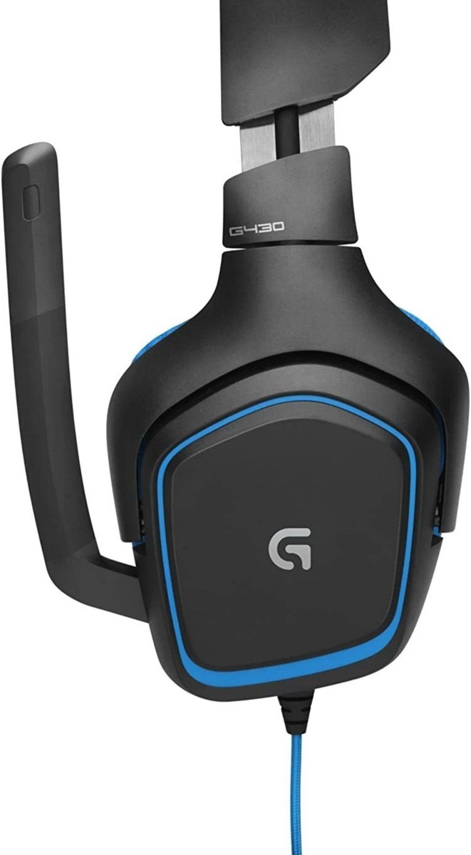 Logitech G430 Black/Blue Over the Ear Gaming Headset for sale