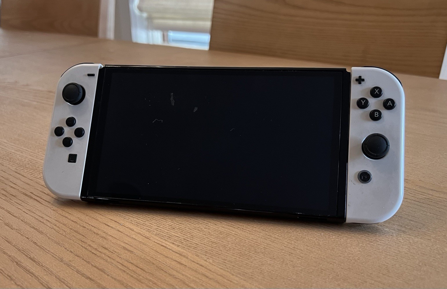 Nintendo Switch OLED White Bundle Case Controller 128GB microSD No Dock