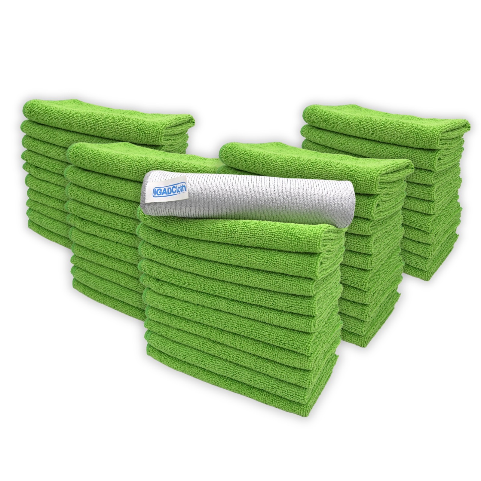 IGADCloth Set of 50 Microfiber cloths 40x40cm Green
