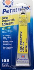 Permatex 80638 Super Weatherstrip Adhesive, 2 oz., Yellow