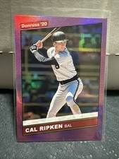 2020 Donruss Retro 1986 Variations Holo Pink Cal Ripken Jr HOF Orioles