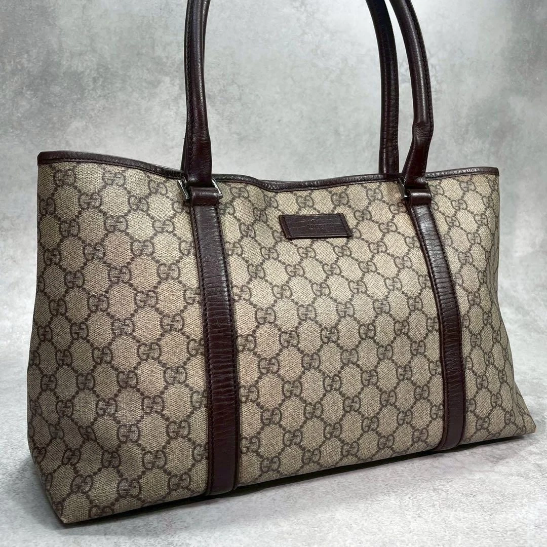 Gucci GG Supreme Tote PVC Exterior Bags & Handbags for Women for