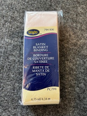 Wrights Satin Blanket Binding Soft Pink 4.75 Yards