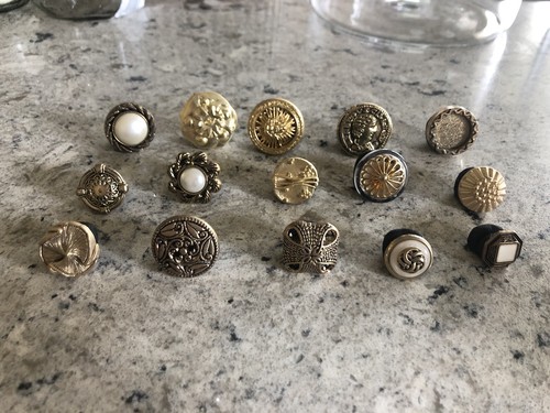 Vintage Button Place Card Holders