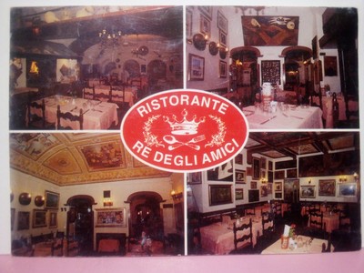 Rome Italy ristorante re degli amici multi view interior 