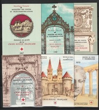 Timbres Carnets "Croix-Rouge" 1967 à 1972  N° 2016 à 2021 Neufs **